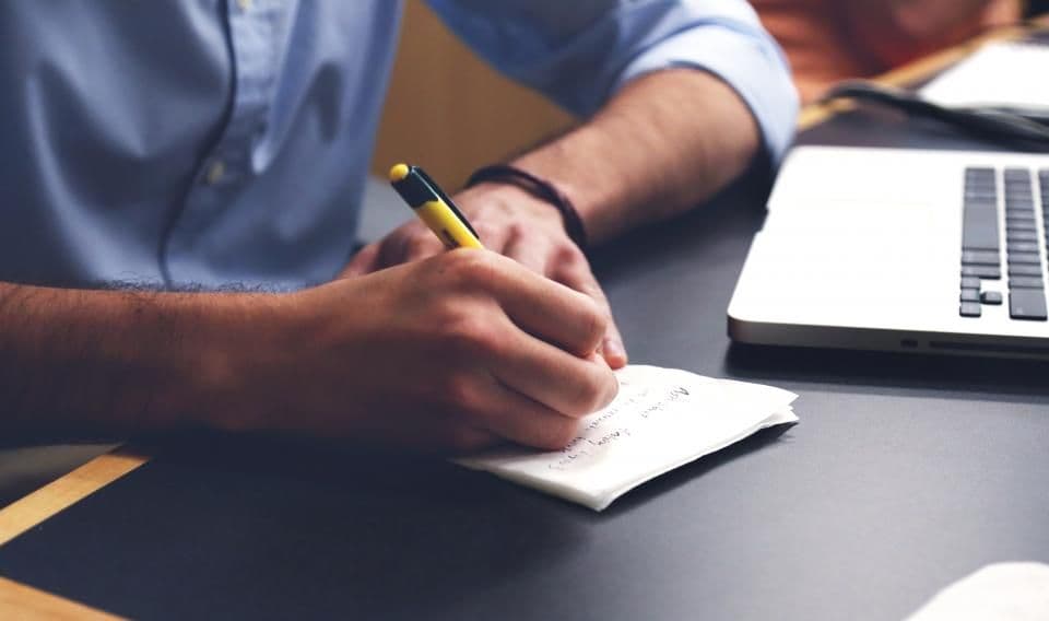 Student in a work session
